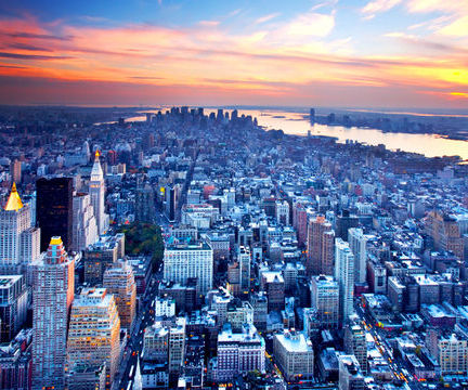 new york city skyline. new-york-city-skyline-blue-